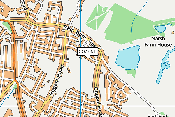 CO7 0NT map - OS VectorMap District (Ordnance Survey)