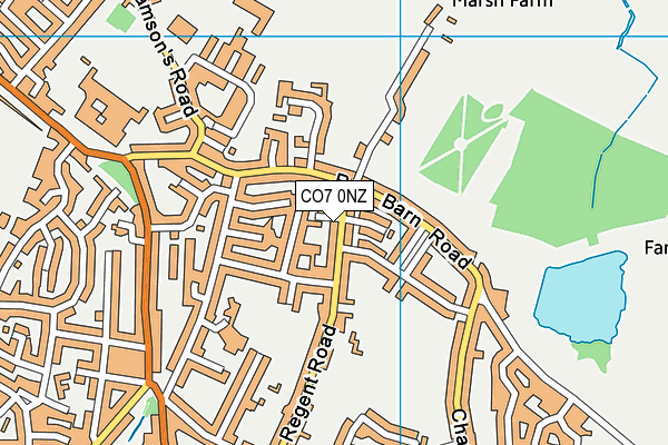 CO7 0NZ map - OS VectorMap District (Ordnance Survey)