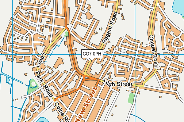 CO7 0PH map - OS VectorMap District (Ordnance Survey)
