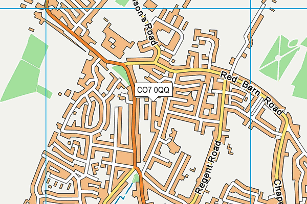 CO7 0QQ map - OS VectorMap District (Ordnance Survey)