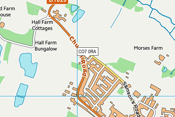 CO7 0RA map - OS VectorMap District (Ordnance Survey)
