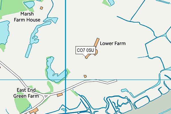 CO7 0SU map - OS VectorMap District (Ordnance Survey)