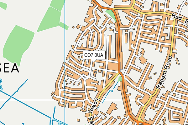 CO7 0UA map - OS VectorMap District (Ordnance Survey)