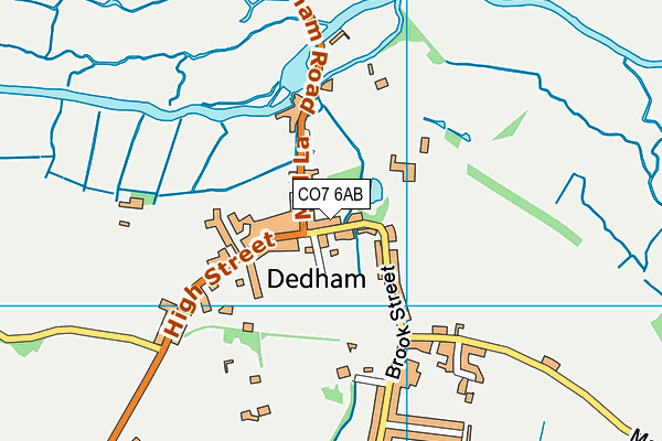 CO7 6AB map - OS VectorMap District (Ordnance Survey)