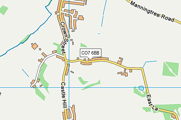 CO7 6BB map - OS VectorMap District (Ordnance Survey)