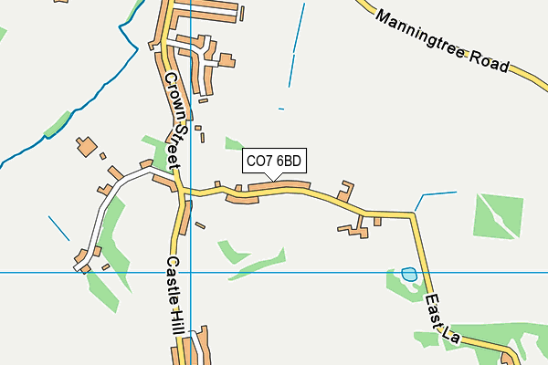 CO7 6BD map - OS VectorMap District (Ordnance Survey)