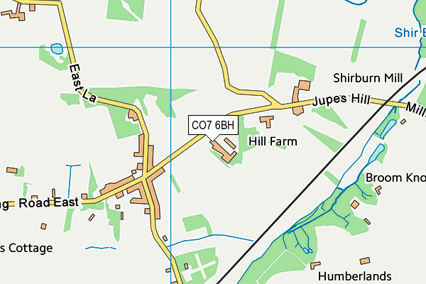 CO7 6BH map - OS VectorMap District (Ordnance Survey)