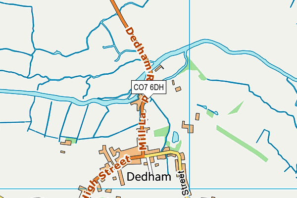 CO7 6DH map - OS VectorMap District (Ordnance Survey)