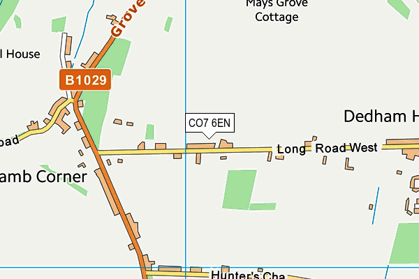 CO7 6EN map - OS VectorMap District (Ordnance Survey)