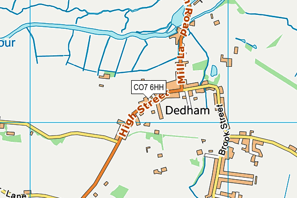 CO7 6HH map - OS VectorMap District (Ordnance Survey)