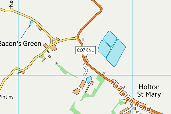 CO7 6NL map - OS VectorMap District (Ordnance Survey)
