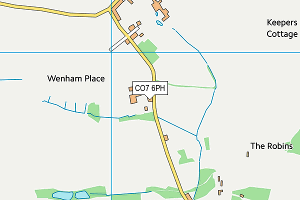 CO7 6PH map - OS VectorMap District (Ordnance Survey)