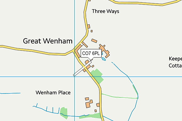 CO7 6PL map - OS VectorMap District (Ordnance Survey)
