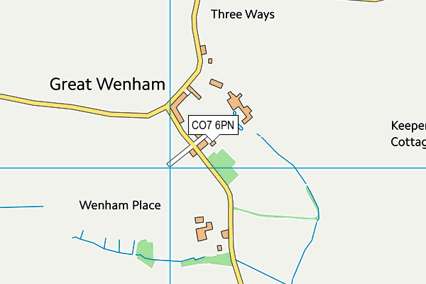 CO7 6PN map - OS VectorMap District (Ordnance Survey)
