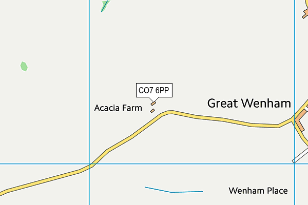 CO7 6PP map - OS VectorMap District (Ordnance Survey)