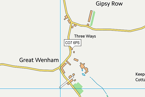 CO7 6PS map - OS VectorMap District (Ordnance Survey)