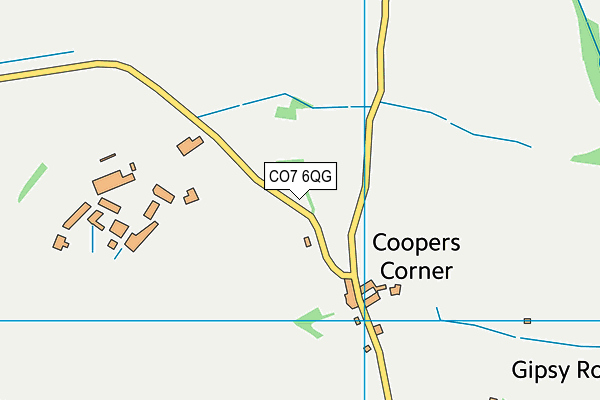 CO7 6QG map - OS VectorMap District (Ordnance Survey)