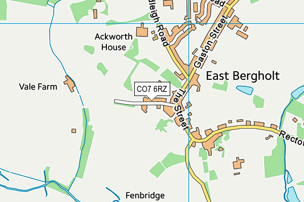 CO7 6RZ map - OS VectorMap District (Ordnance Survey)