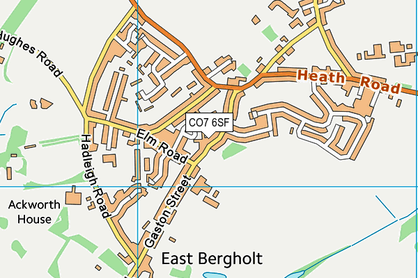 CO7 6SF map - OS VectorMap District (Ordnance Survey)