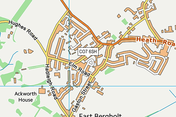 CO7 6SH map - OS VectorMap District (Ordnance Survey)