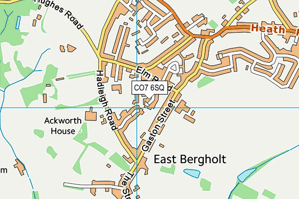 CO7 6SQ map - OS VectorMap District (Ordnance Survey)