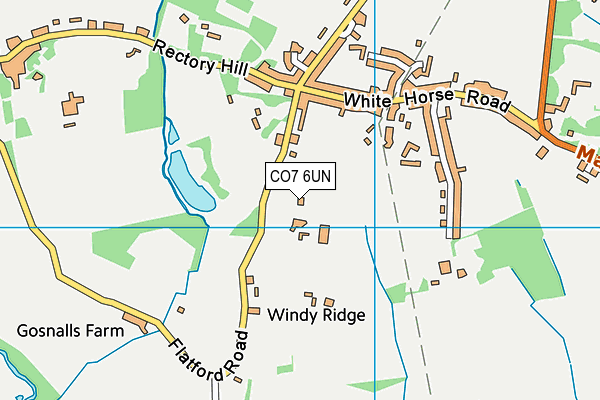 Flatford Road Football Pitch map (CO7 6UN) - OS VectorMap District (Ordnance Survey)