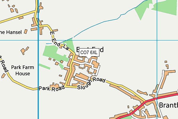 CO7 6XL map - OS VectorMap District (Ordnance Survey)