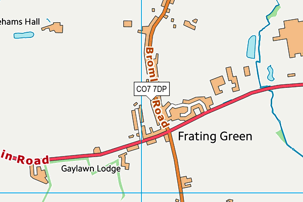 CO7 7DP map - OS VectorMap District (Ordnance Survey)