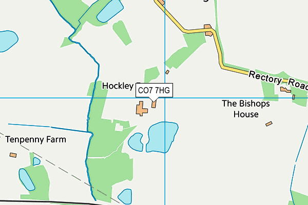 CO7 7HG map - OS VectorMap District (Ordnance Survey)