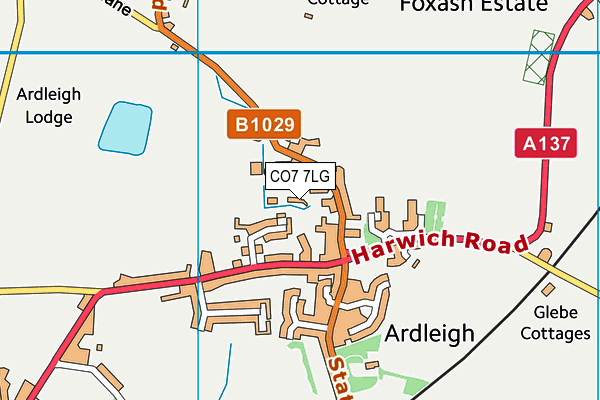 Ardleigh Hall Leisure (Closed) map (CO7 7LG) - OS VectorMap District (Ordnance Survey)