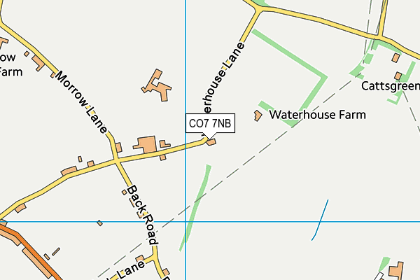 CO7 7NB map - OS VectorMap District (Ordnance Survey)
