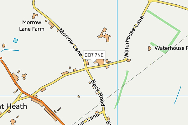 CO7 7NE map - OS VectorMap District (Ordnance Survey)