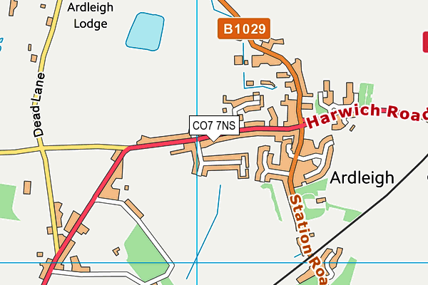 Ardleigh St Marys Primary School map (CO7 7NS) - OS VectorMap District (Ordnance Survey)