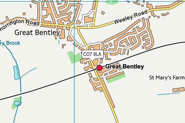 Map of BENTLEY PARAPLANNING LIMITED at district scale