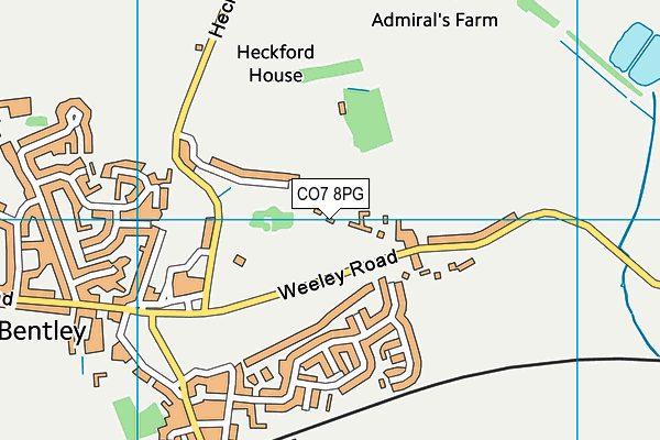 CO7 8PG map - OS VectorMap District (Ordnance Survey)