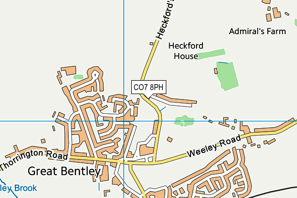 CO7 8PH map - OS VectorMap District (Ordnance Survey)