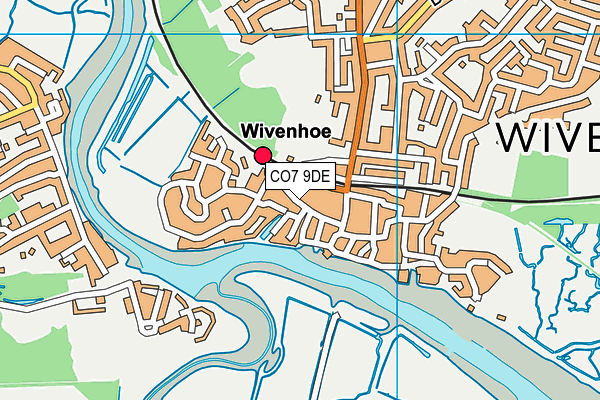 CO7 9DE map - OS VectorMap District (Ordnance Survey)