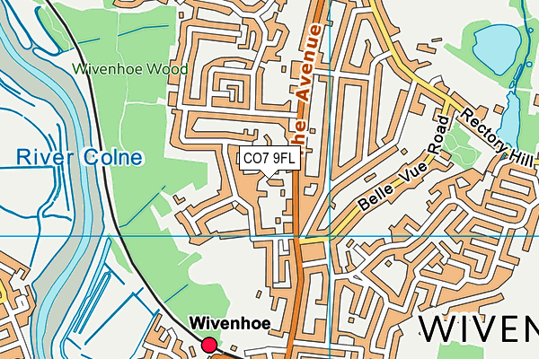 CO7 9FL map - OS VectorMap District (Ordnance Survey)