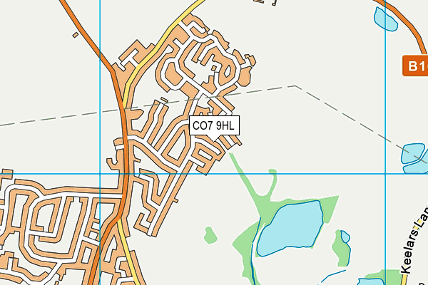 CO7 9HL map - OS VectorMap District (Ordnance Survey)