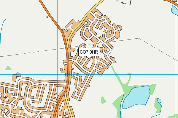 CO7 9HR map - OS VectorMap District (Ordnance Survey)