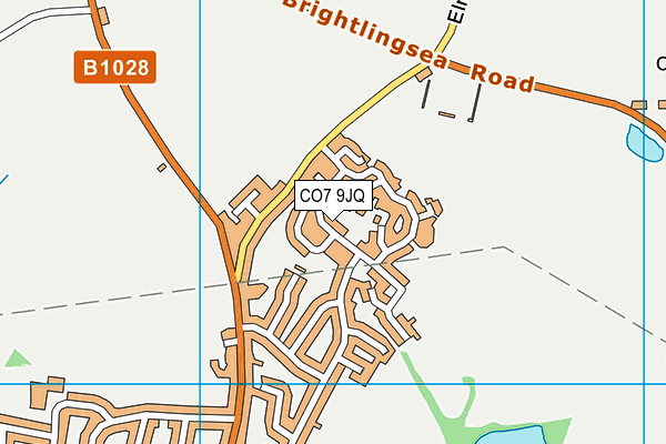 CO7 9JQ map - OS VectorMap District (Ordnance Survey)