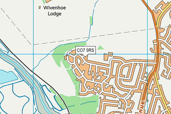 CO7 9RS map - OS VectorMap District (Ordnance Survey)