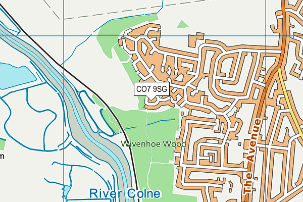 CO7 9SG map - OS VectorMap District (Ordnance Survey)