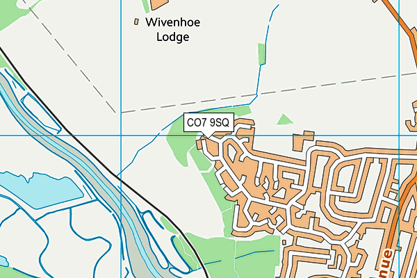 CO7 9SQ map - OS VectorMap District (Ordnance Survey)