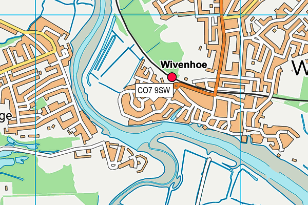 CO7 9SW map - OS VectorMap District (Ordnance Survey)