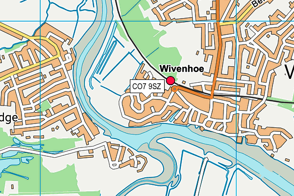 CO7 9SZ map - OS VectorMap District (Ordnance Survey)