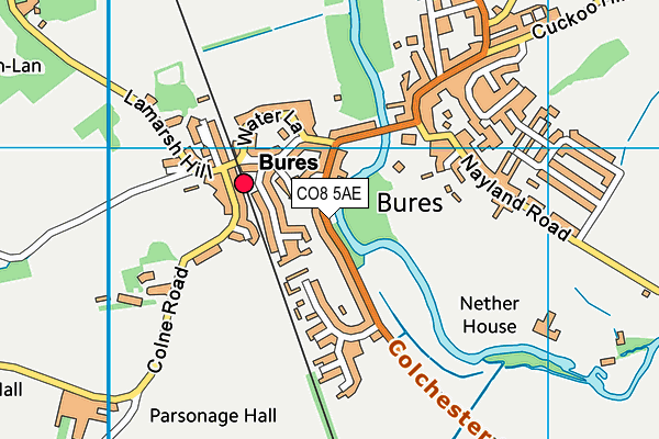 Map of EIGHT BELLS BURES LTD at district scale