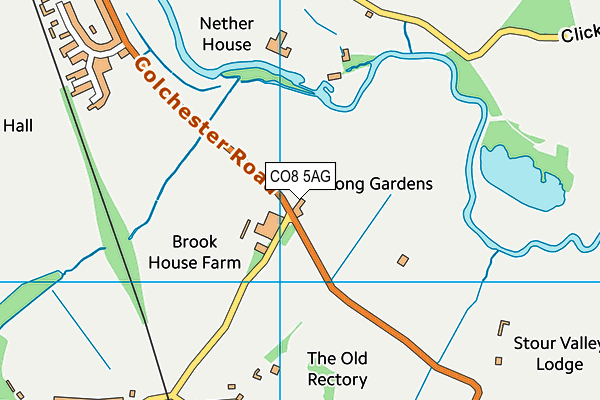 CO8 5AG map - OS VectorMap District (Ordnance Survey)