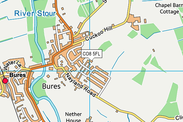 CO8 5FL map - OS VectorMap District (Ordnance Survey)