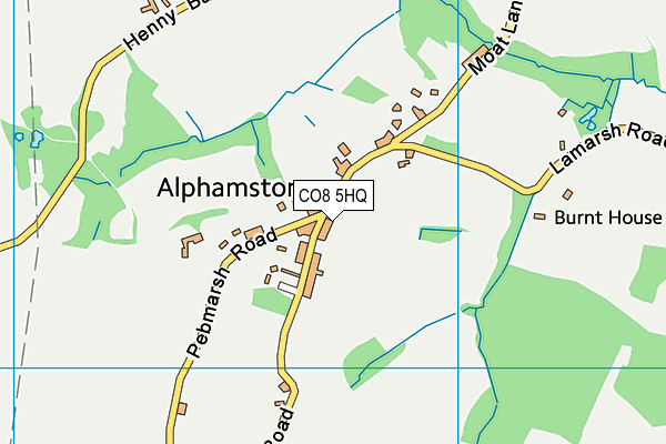 CO8 5HQ map - OS VectorMap District (Ordnance Survey)